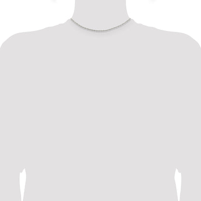 14 Inch Sterling Silver 1.4mm Singapore Chain Necklace