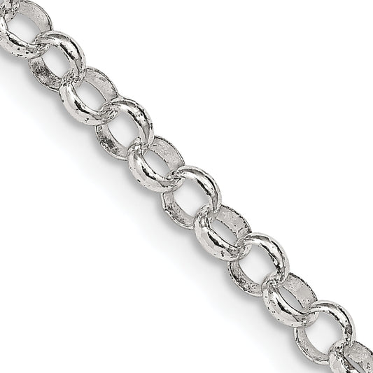 26 Inch Sterling Silver 4mm Rolo Chain Necklace