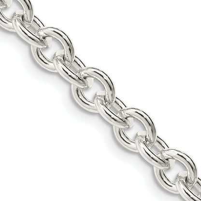 16 Inch Sterling Silver 6.1mm Cable Chain Necklace