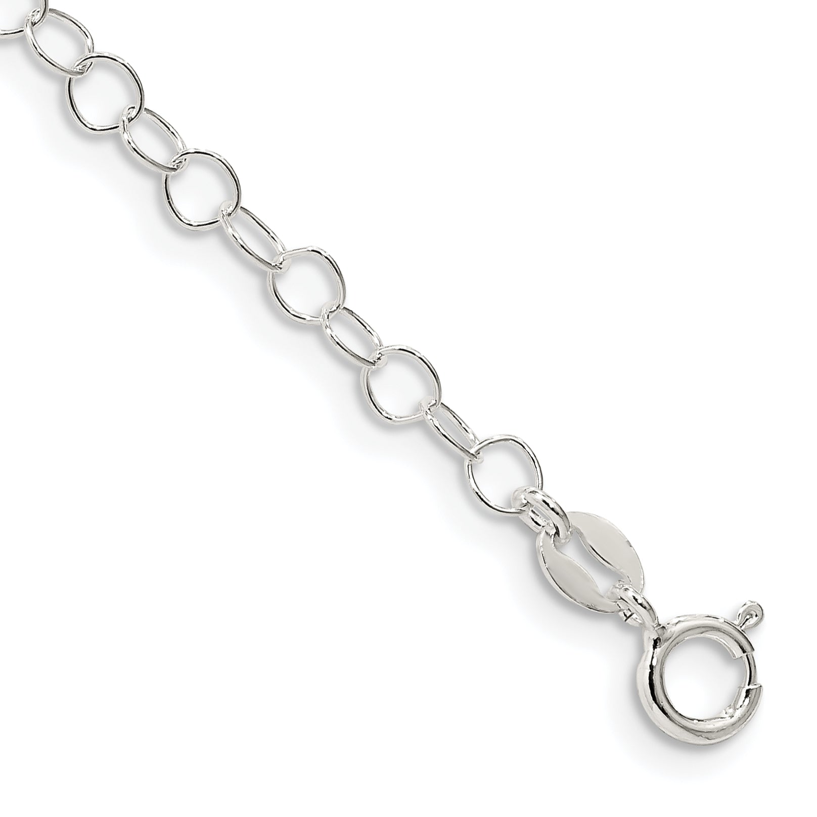 7 Inch Sterling Silver 3.5mm Fancy Cable Chain Bracelet