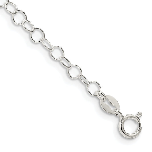 7 Inch Sterling Silver 3.5mm Fancy Cable Chain Bracelet