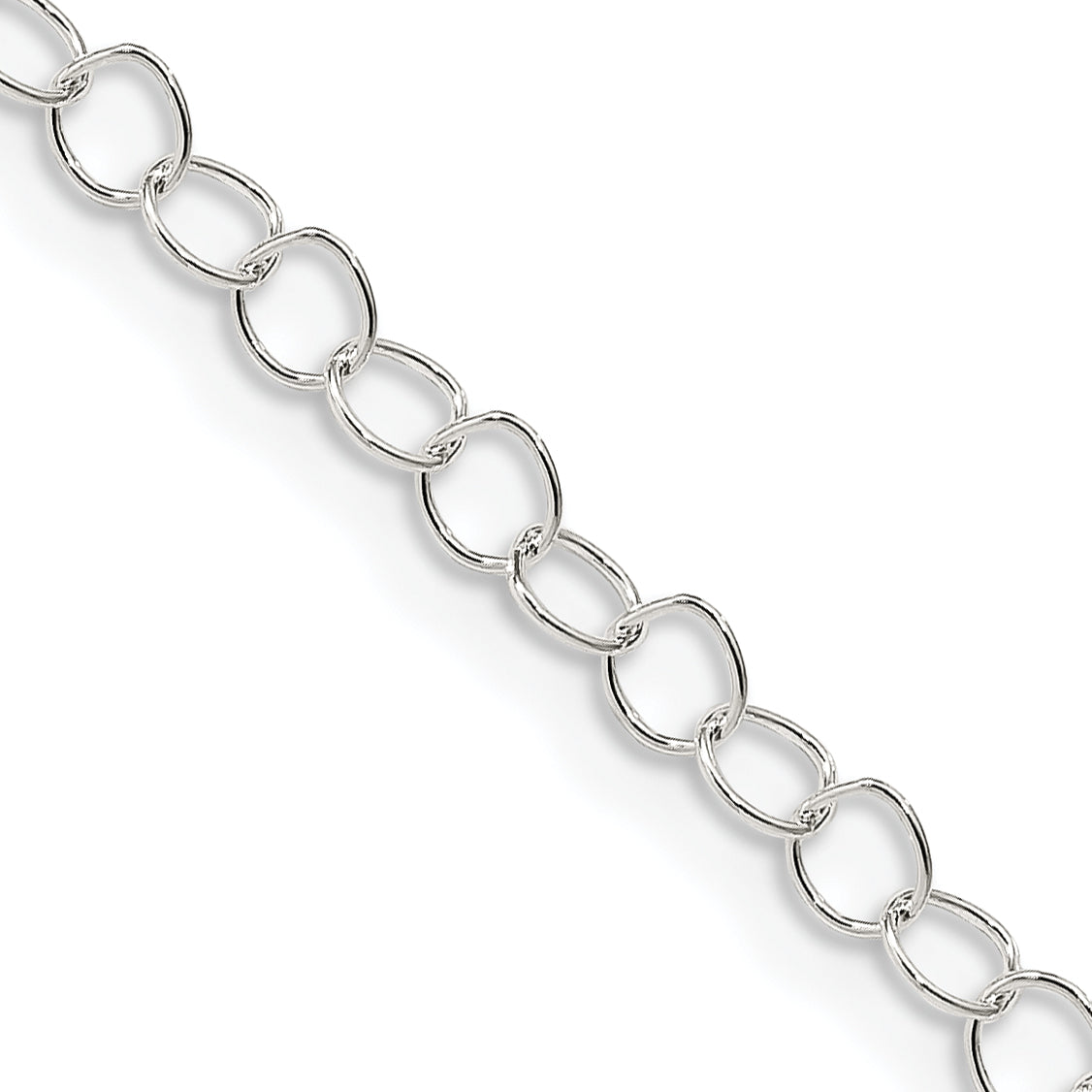16 Inch Sterling Silver 3.5mm Fancy Cable Chain Necklace