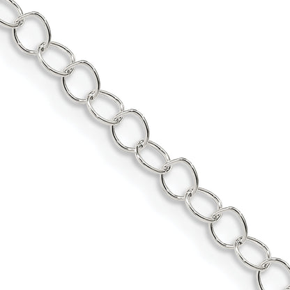 18 Inch Sterling Silver 3.5mm Fancy Cable Chain Necklace