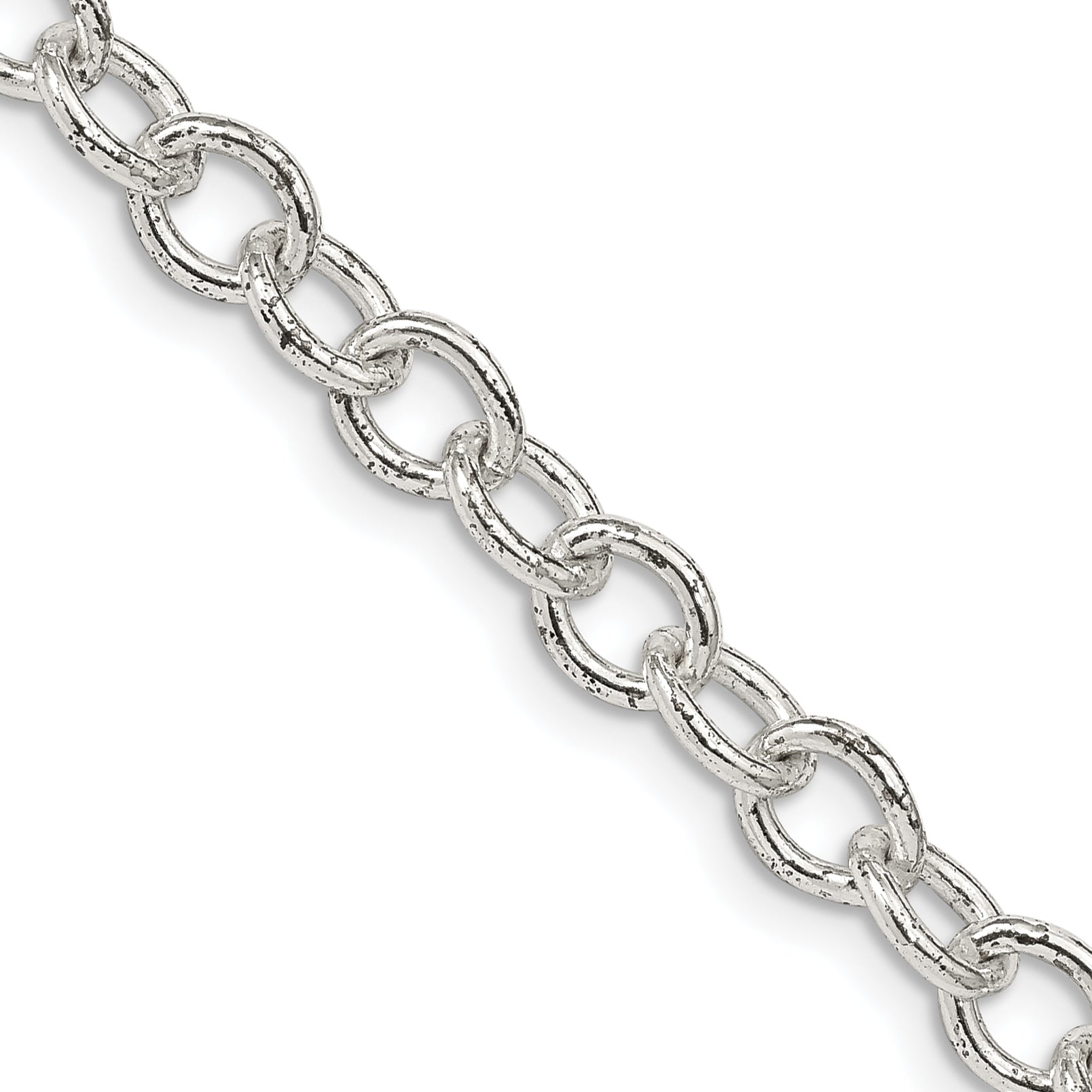 20 Inch Sterling Silver 5.75mm Oval Cable Chain Necklace