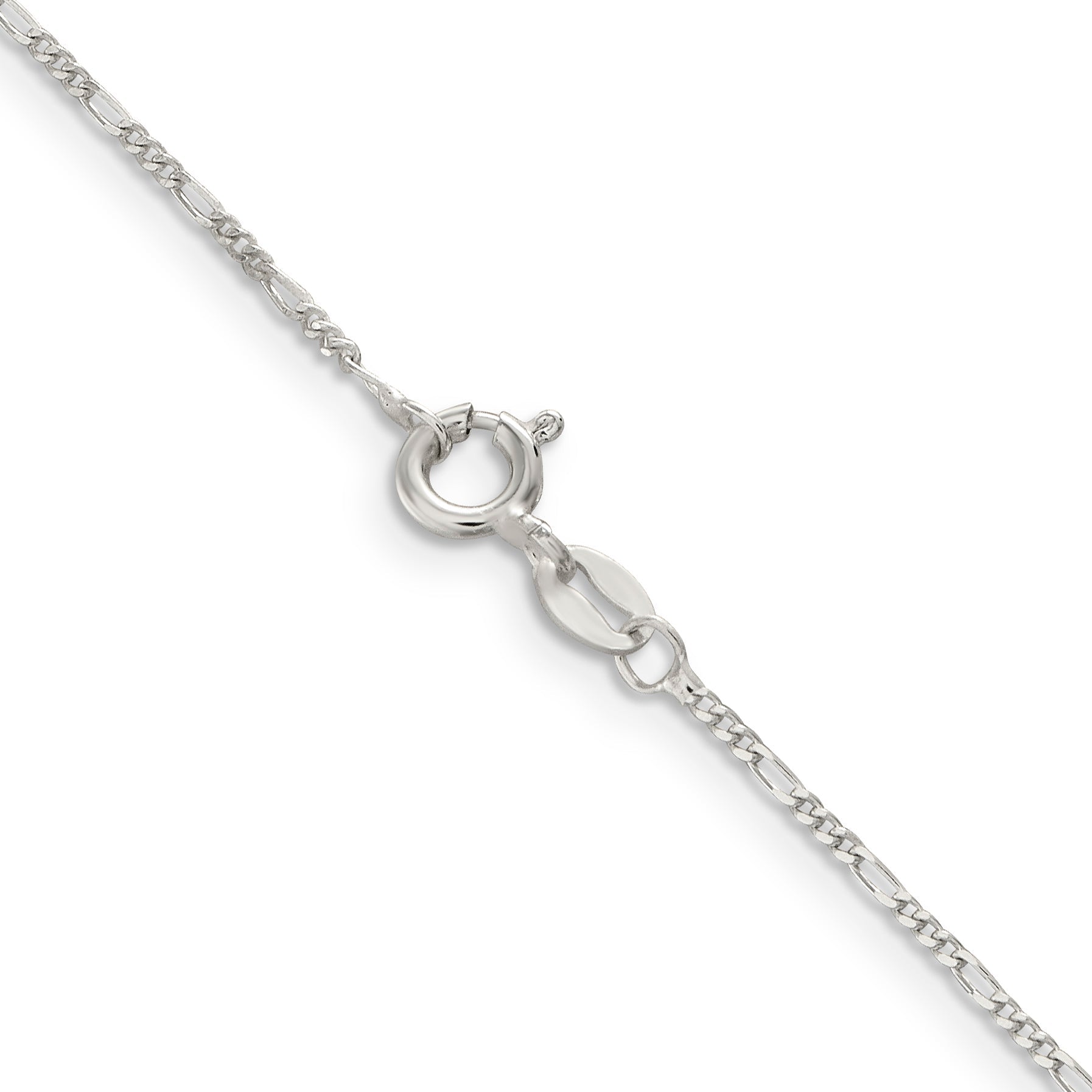 20 Inch Sterling Silver 1.2mm Figaro Chain Necklace