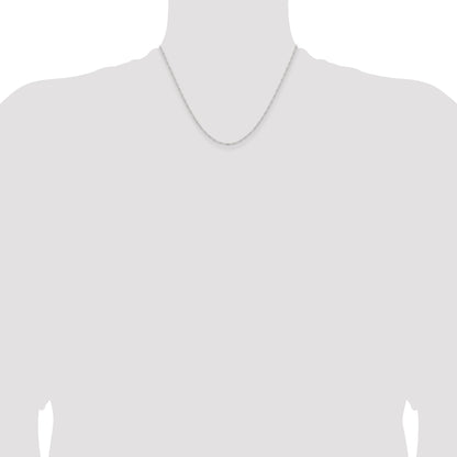 18 Inch Sterling Silver 1.2mm Figaro Chain Necklace