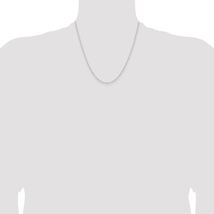 20 Inch Sterling Silver 1.2mm Figaro Chain Necklace