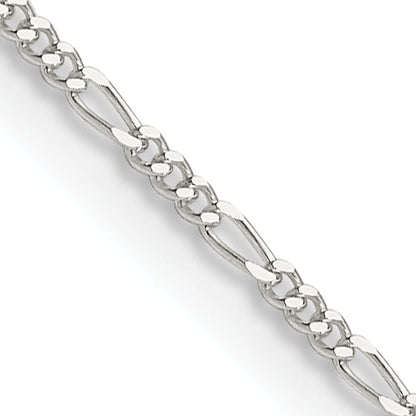 16 Inch Sterling Silver 1.2mm Figaro Chain Necklace