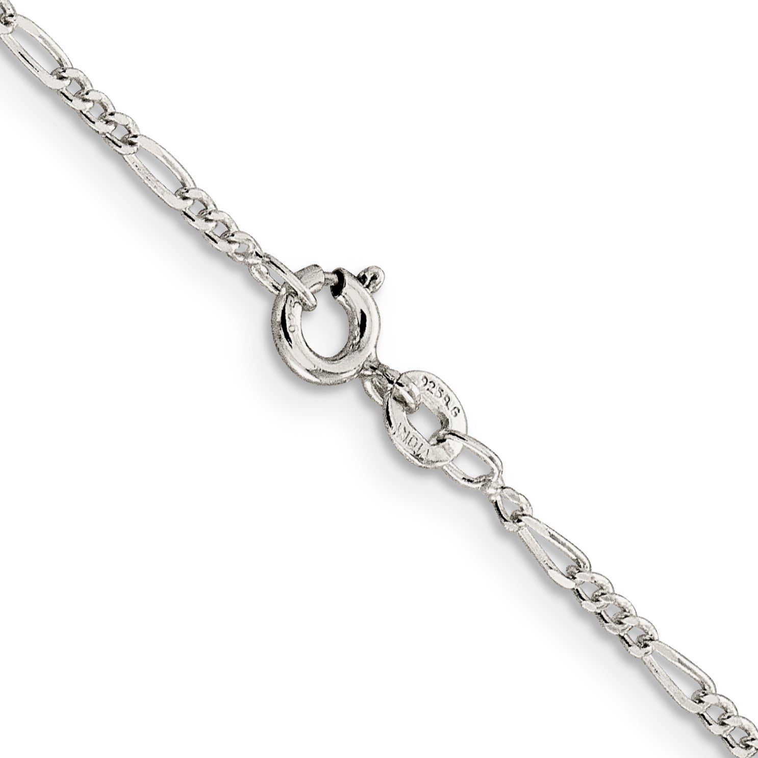 14 Inch Sterling Silver 1.75mm Figaro Chain Necklace