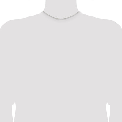 14 Inch Sterling Silver 1.75mm Figaro Chain Necklace