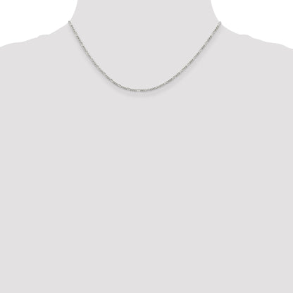 16 Inch Sterling Silver 1.75mm Figaro Chain Necklace