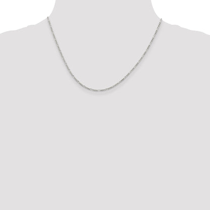 18 Inch Sterling Silver 1.75mm Figaro Chain Necklace