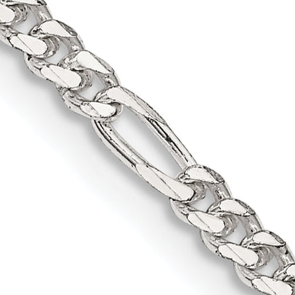 16 Inch Sterling Silver 2.85mm Figaro Chain Necklace