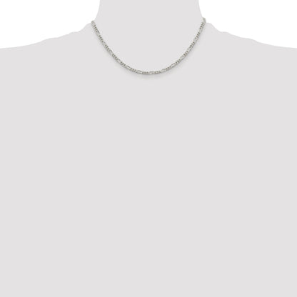16 Inch Sterling Silver 3.5mm Figaro Chain Necklace