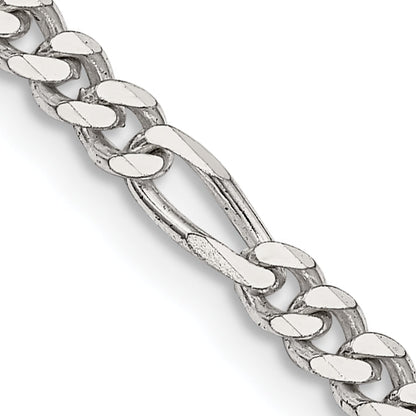 18 Inch Sterling Silver 3.5mm Figaro Chain Necklace