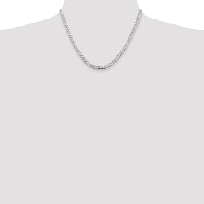 16 Inch Sterling Silver 4.5mm Figaro Chain Necklace