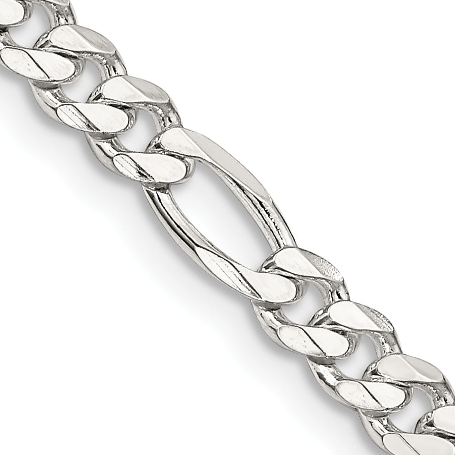 16 Inch Sterling Silver 4.5mm Figaro Chain Necklace