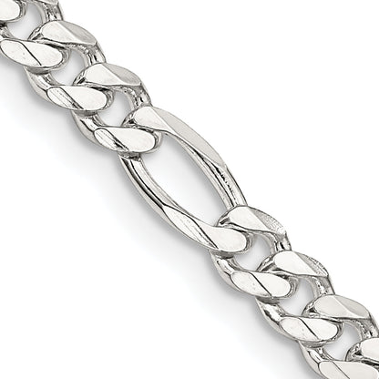 26 Inch Sterling Silver 4.5mm Figaro Chain Necklace