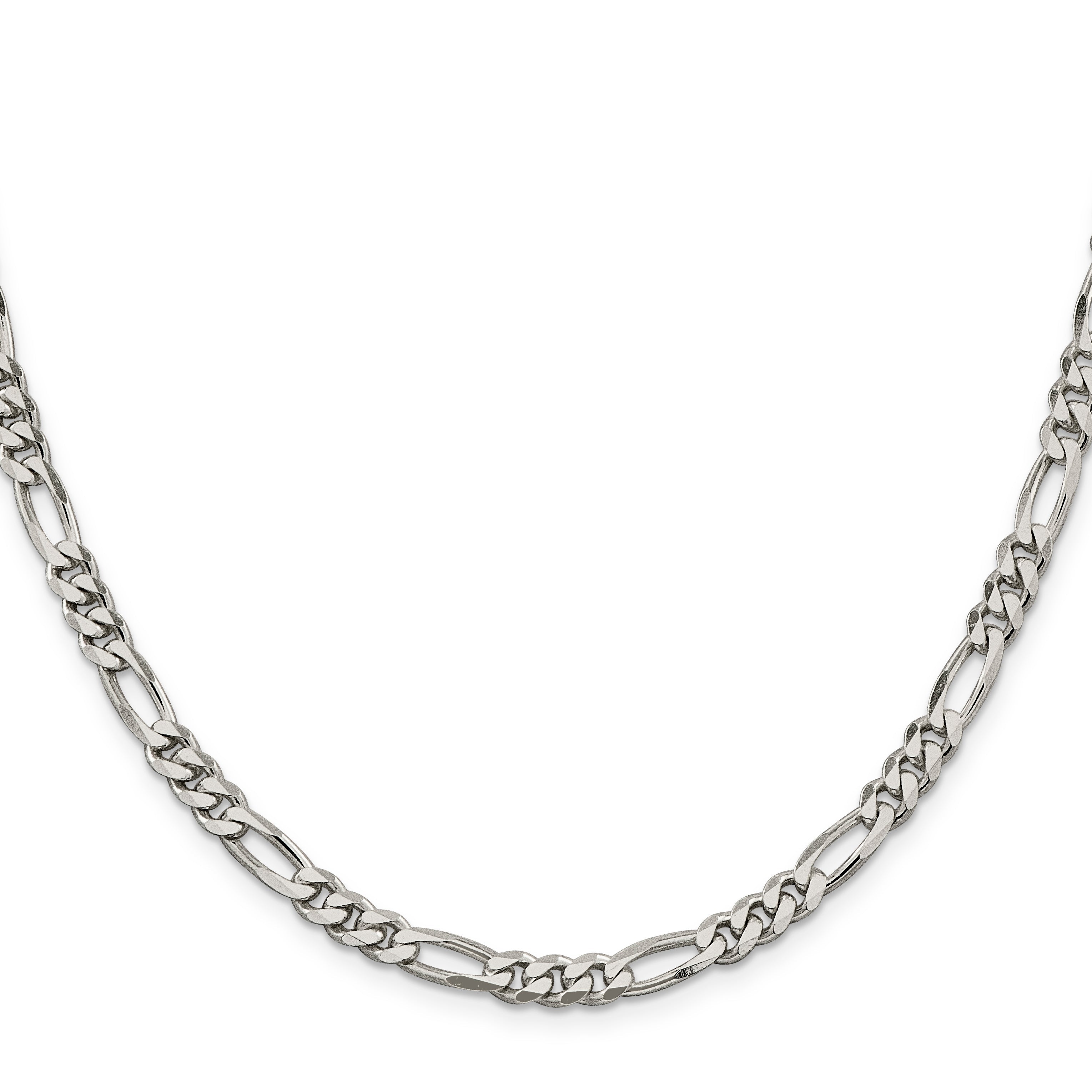 16 Inch Sterling Silver 5.5mm Figaro Chain Necklace