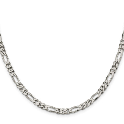 16 Inch Sterling Silver 5.5mm Figaro Chain Necklace