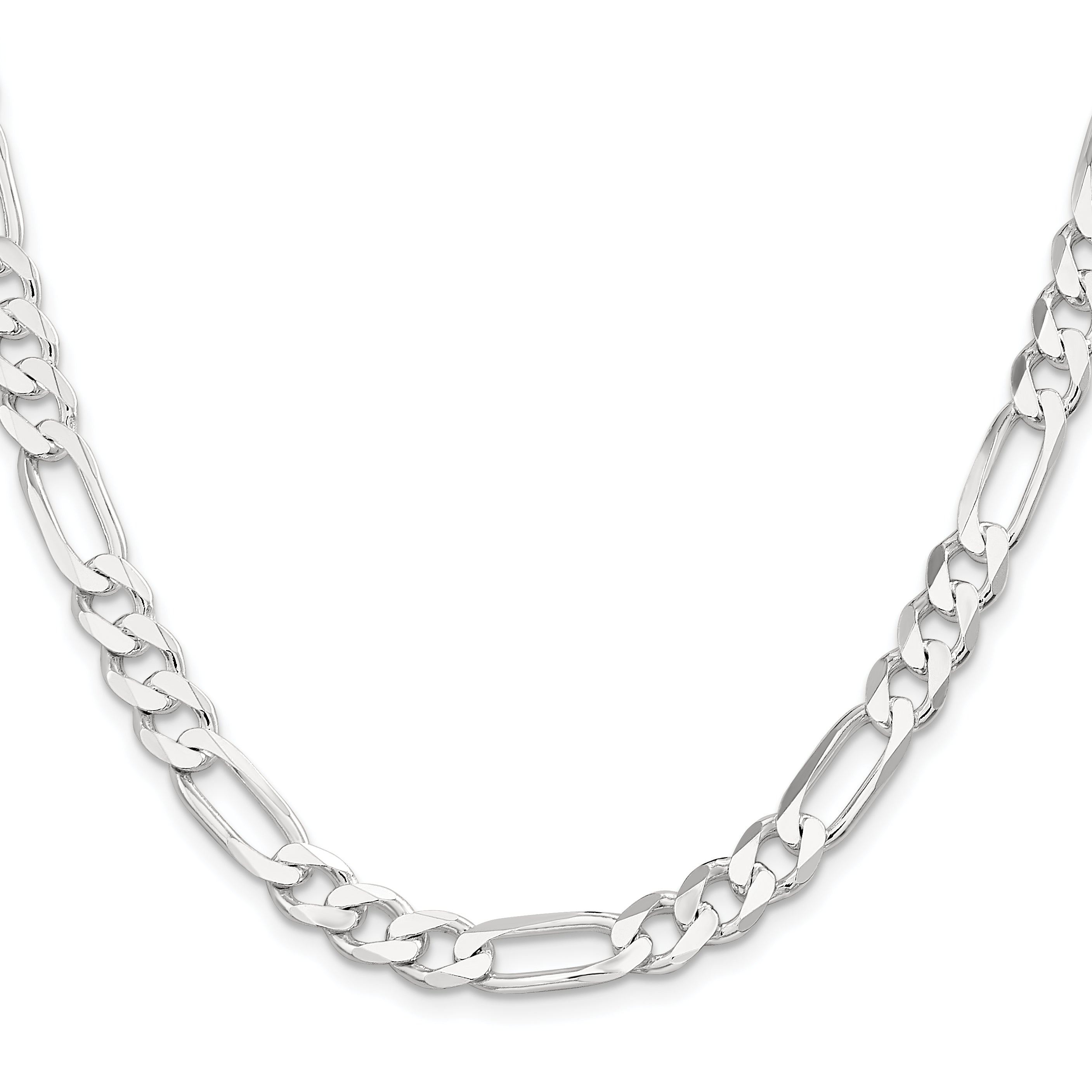 30 Inch Sterling Silver 7.5mm Figaro Chain Necklace