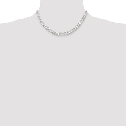 16 Inch Sterling Silver 7.5mm Figaro Chain Necklace