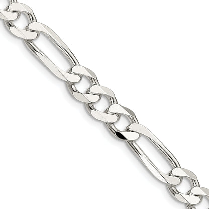 30 Inch Sterling Silver 7.5mm Figaro Chain Necklace