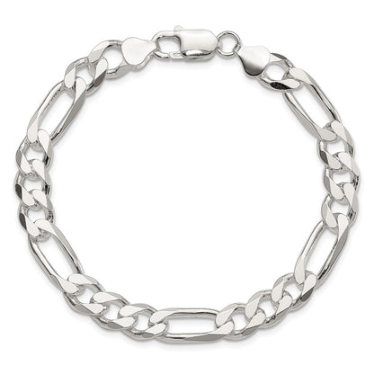 7 Inch Sterling Silver 8mm Figaro Chain Bracelet