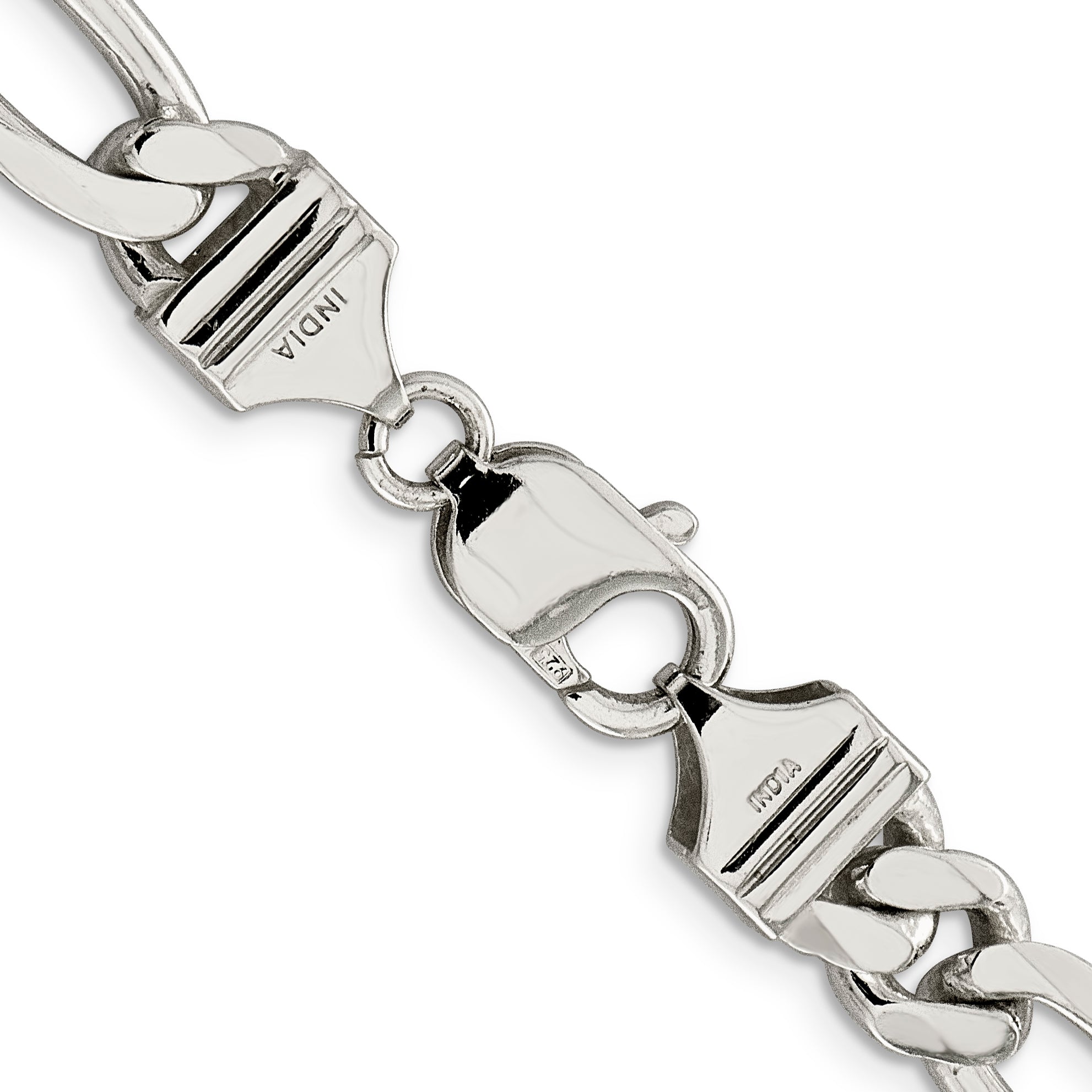 24 Inch Sterling Silver 9mm Figaro Chain Necklace