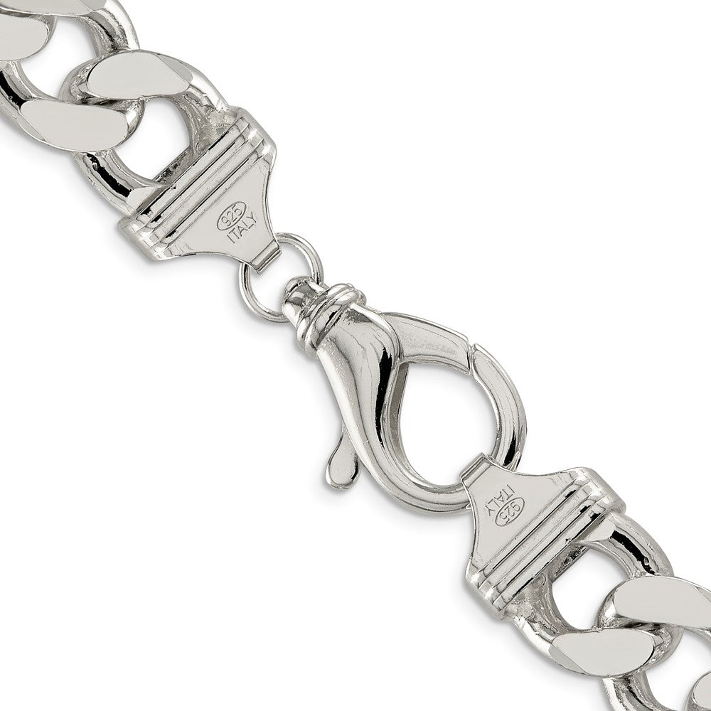 22 Inch Sterling Silver 15mm Figaro Chain Necklace