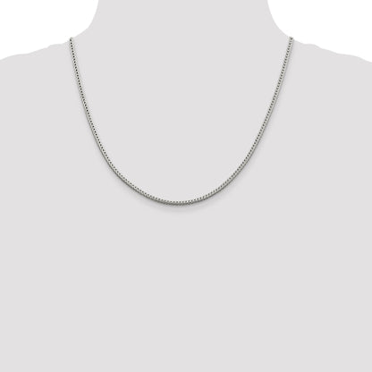 20 Inch Sterling Silver 2.5mm Diamond-Cut Round Franco Chain Necklace