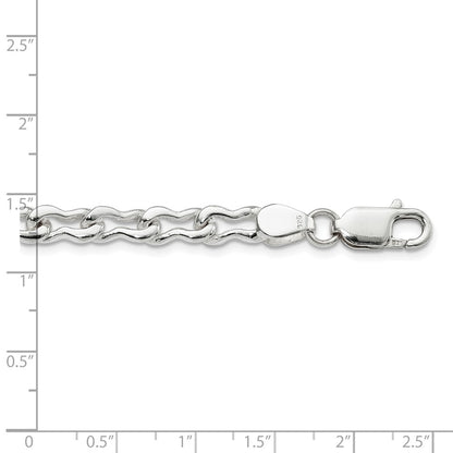 20 Inch Sterling Silver 6mm Fancy Link Chain Necklace