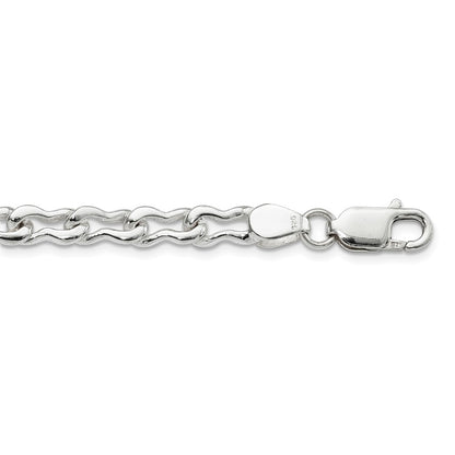 20 Inch Sterling Silver 6mm Fancy Link Chain Necklace