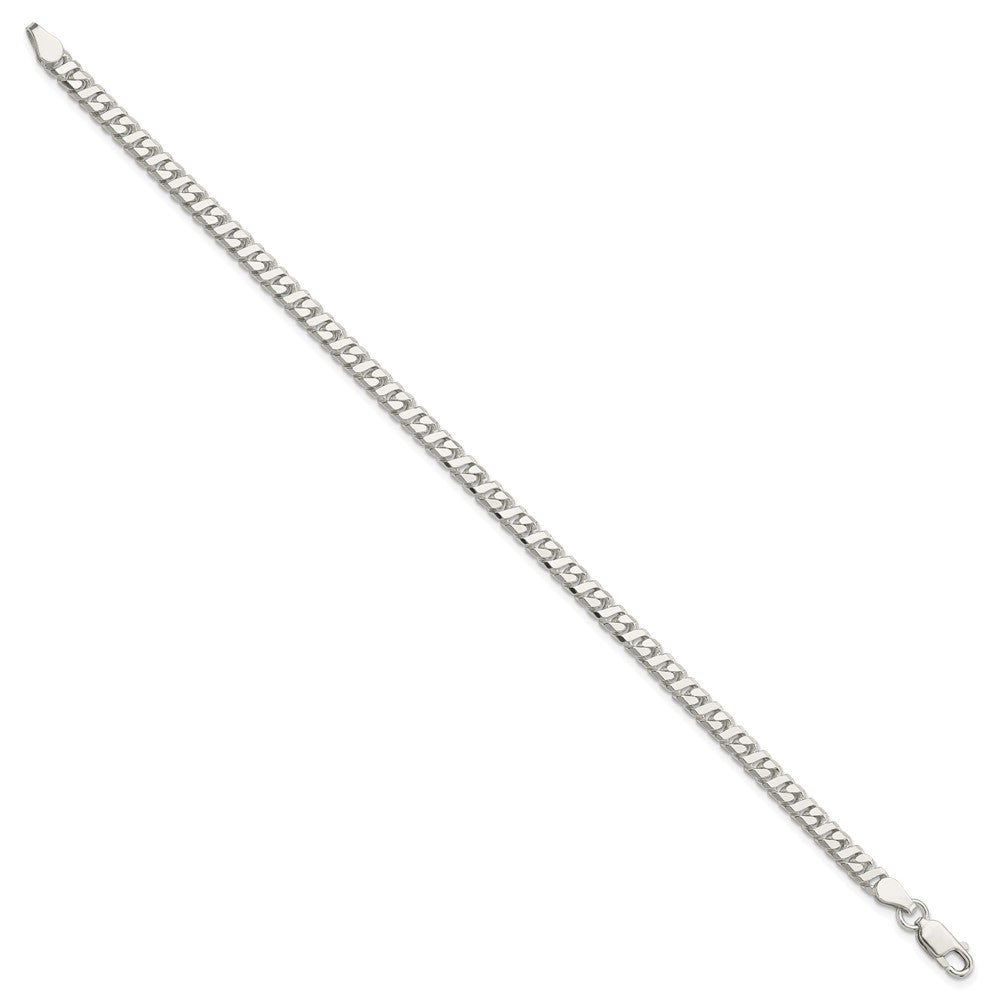 8 Inch Sterling Silver 4.25mm Fancy Flat Link Bracelet