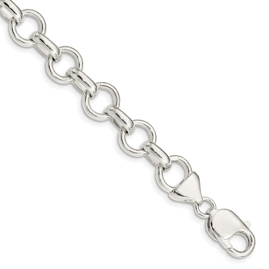 7.25 Inch Sterling Silver Link Bracelet
