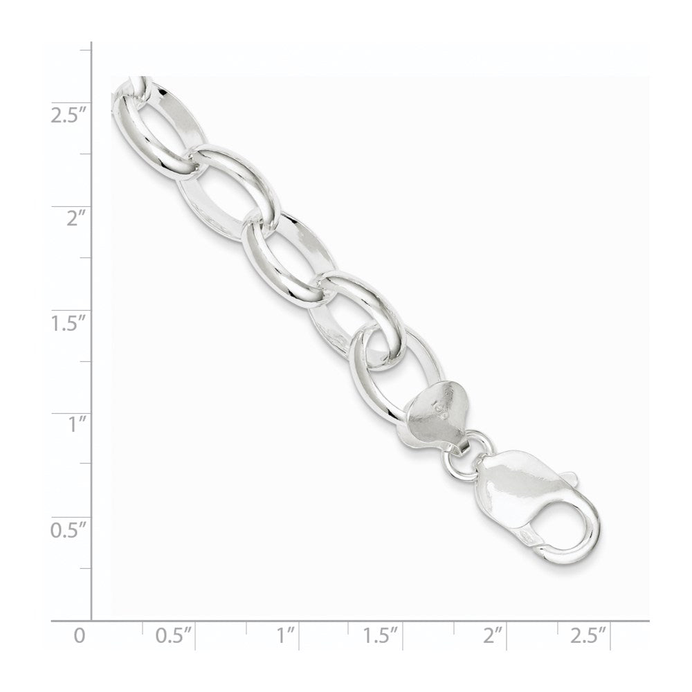 7.5 Inch Sterling Silver Rolo Bracelet