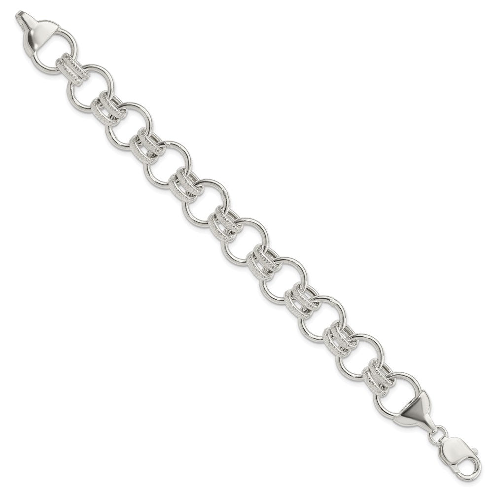 7.5 Inch Sterling Silver Fancy Bracelet