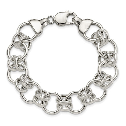 7.5 Inch Sterling Silver Fancy Bracelet
