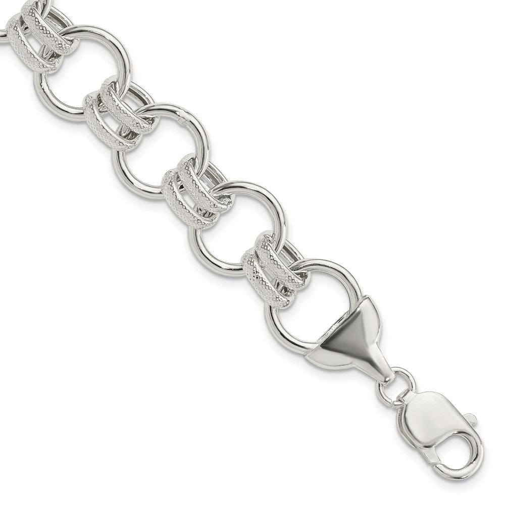 7.5 Inch Sterling Silver Fancy Bracelet