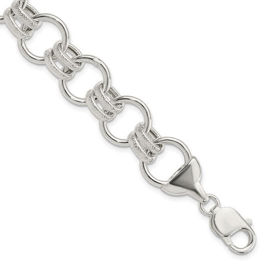 7.5 Inch Sterling Silver Fancy Bracelet