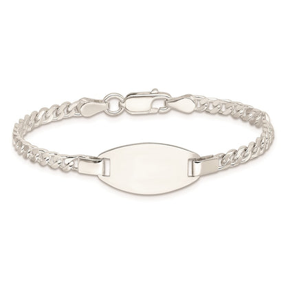 3 Inch Sterling Silver Childrens 5In Plus 1In Ext Id Bracelet