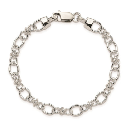 7.5 Inch Sterling Silver Fancy Bracelet