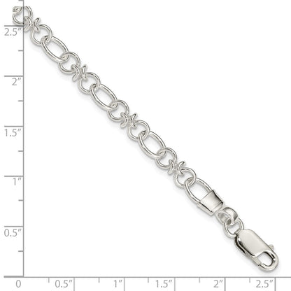 7.5 Inch Sterling Silver Fancy Bracelet