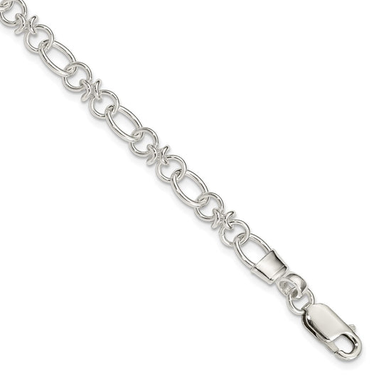 7.5 Inch Sterling Silver Fancy Bracelet