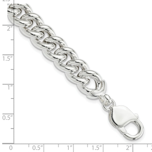 8.5 Inch Sterling Silver Curb Bracelet