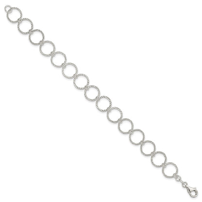 7.5 Inch Sterling Silver Fancy Bracelet