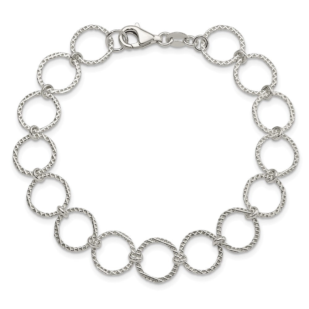 7.5 Inch Sterling Silver Fancy Bracelet