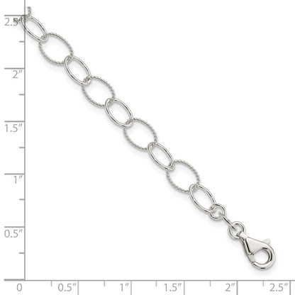 7.5 Inch Sterling Silver Fancy Bracelet