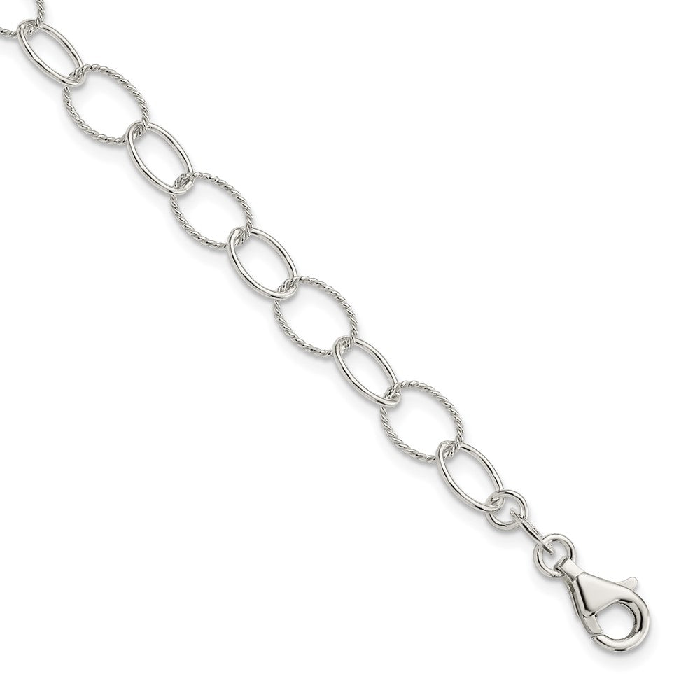 7.5 Inch Sterling Silver Fancy Bracelet