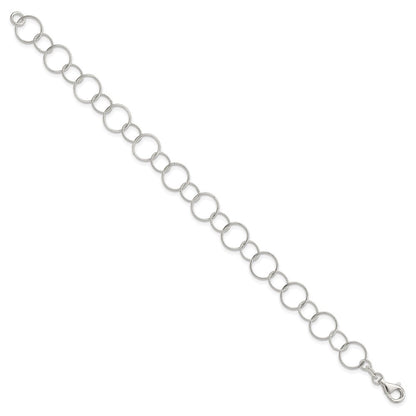 7.5 Inch Sterling Silver Fancy Bracelet